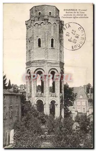 Ansichtskarte AK Charroux Ruines de la tour centrale du choeur de l ancienne eglise abbatiale