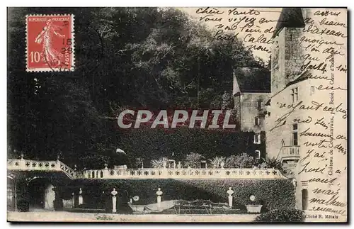 Cartes postales Chateau de ourtanvaux Cour d honneur