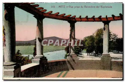 Ansichtskarte AK Metz Vue prise du Belvedere de l esplanade