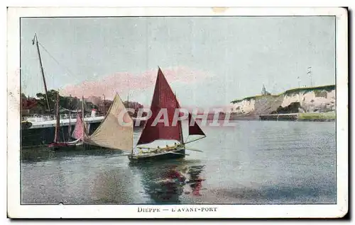 Cartes postales Dieppe L avant port Bateau