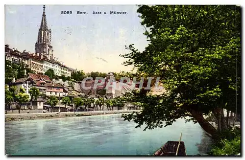 Cartes postales Suisse Bern Aare u Munster