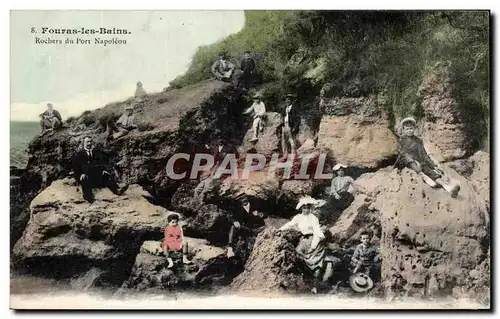 Ansichtskarte AK Fouras les Bains Rochers du port Napoleon