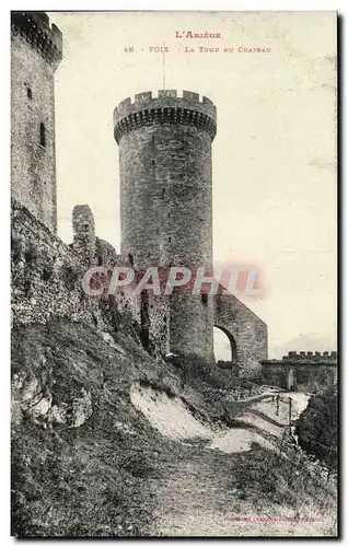 Cartes postales Foix La tour du chateau