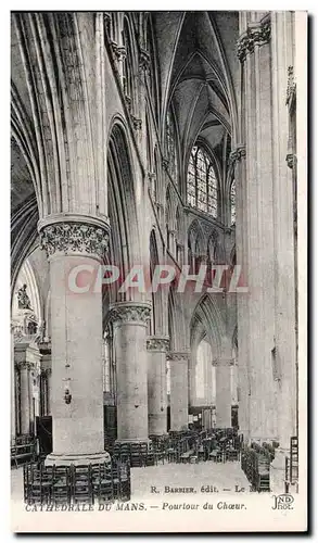 Cartes postales Cathedrale du Mans Portour du choeur