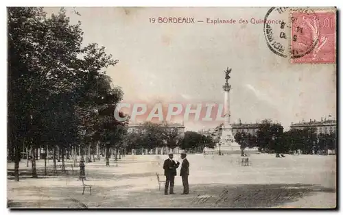 Ansichtskarte AK Bordeaux Esplanade des Quinconces