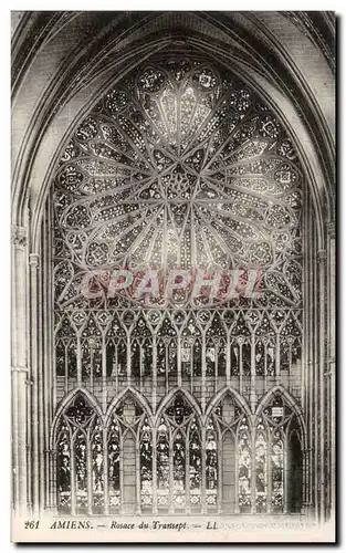 Cartes postales Amiens Rosace du transept