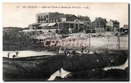 Cartes postales Le Croisic Hotel de l ocean et rochers de Port Lin