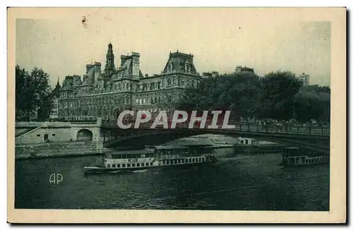 Cartes postales Paris Hotel de la ville et la Seine