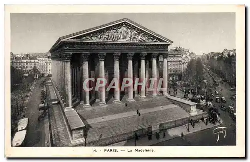 Cartes postales Paris La Madeleine