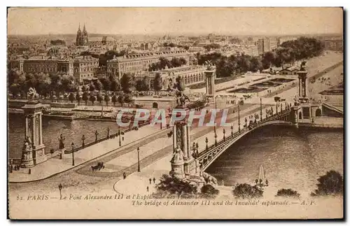 Cartes postales Paris Pont Alexandre III