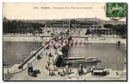 Cartes postales Paris Panorama de la place de la Concorde