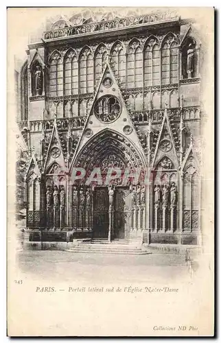 Ansichtskarte AK Paris Portail lateral sud de l eglise Notre Dame