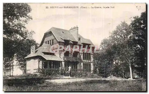 Cartes postales Neuvy sur Barangeon La guette facade sud