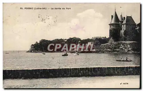 Cartes postales Pornic La sortie du port