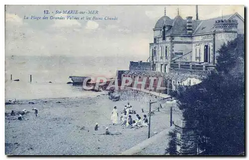 Cartes postales Ste Marie sur Mer La plage des grandes vallees et les bains chauds