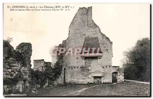 Cartes postales Chinon Le chateau