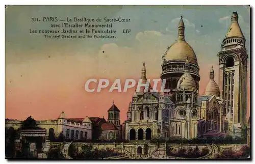 Cartes postales Paris Basilique du Sacre Coeur