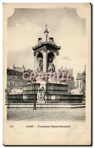 Cartes postales Paris Fontaine Saint Sulpice