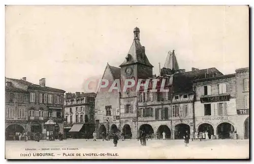 Cartes postales Libourne Place de l hotel de ville