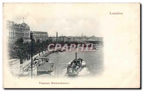 Cartes postales London Londres Thames Embankment