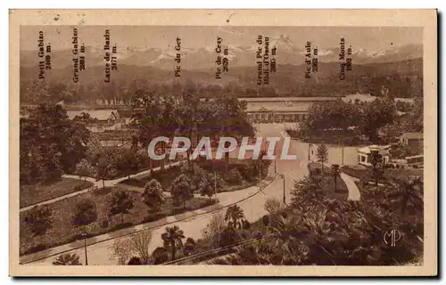 Cartes postales Pau La gare et la chaine des Pyrenees