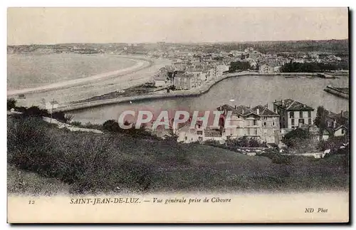 Cartes postales Saint Jean de Luz Vue generale prise de Cibourne