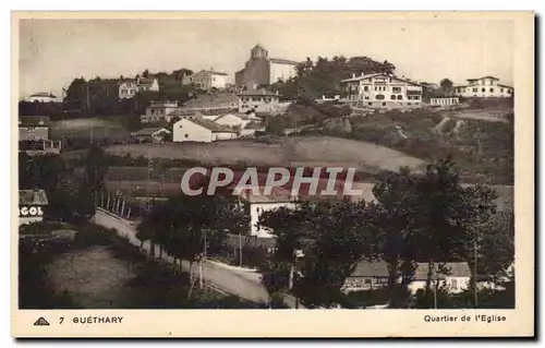 Ansichtskarte AK Guethary Quartier de l eglise