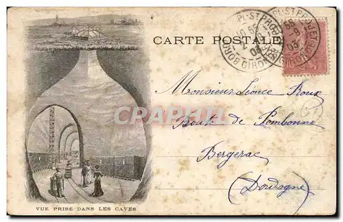 Cartes postales Reims Arc de TRiomphe Vue prise dans les caves (carte a vue recto verso)