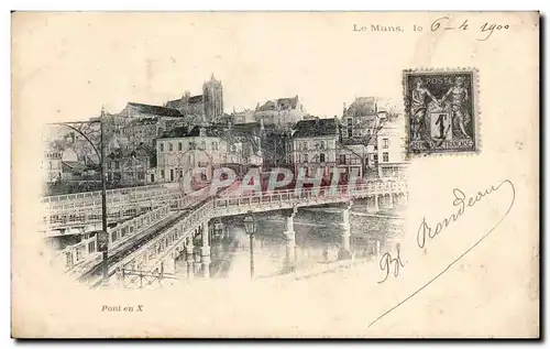 Cartes postales Le Mans Le pont en X