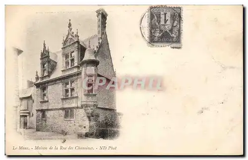 Cartes postales Le Mans Maison de la rue des Chanoines