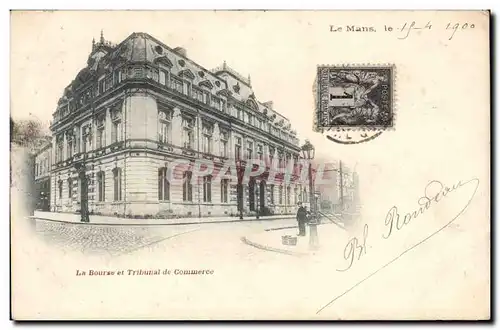 Cartes postales Le Mans La Bourse et le tribunal de commerce