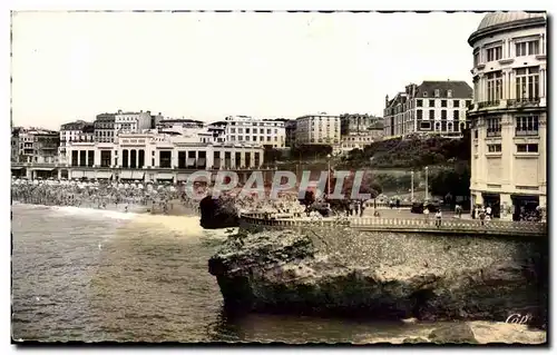 Ansichtskarte AK Biarritz Le casino et la rotonde Bellevue