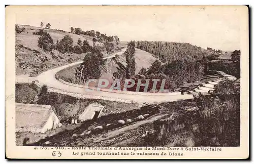 Ansichtskarte AK Route thermale d Auvergne du Mont Dore a Saint Nectaire Le grand tournant sur le ruisseau de Dia