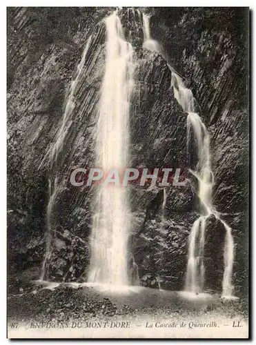 Ansichtskarte AK Environs du Mont Dore Cascade de Queureuilh