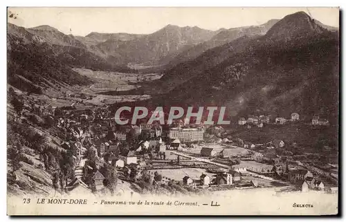 Cartes postales Le Mont Dore Panorama vu de la route de Clermont