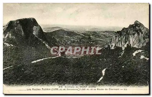 Ansichtskarte AK Environs du Mont Dore Les roches Tuilliere