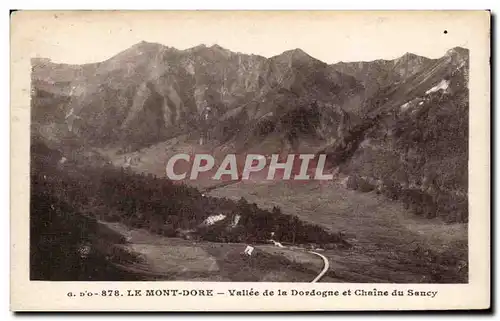 Ansichtskarte AK Le Mont Dore Vallee de la Dordogne et chaine du Sancy