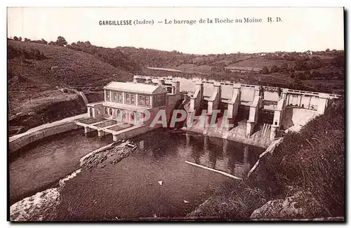 Ansichtskarte AK Gargilesse Le barrage de la roche au moine