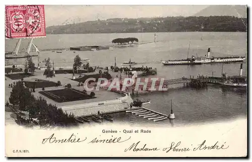 Cartes postales Suisse Geneve Quai et rade