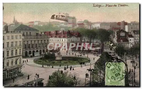 Cartes postales Liege Place du theatre