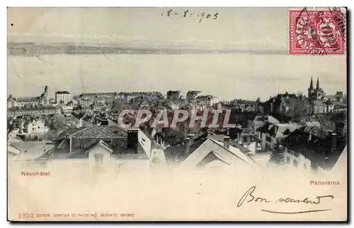 Cartes postales Suisse Neuchatel Panorama