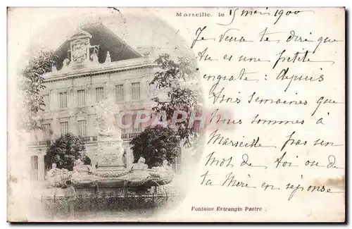 Ansichtskarte AK Marseille Fontaine Estrangin Pastre