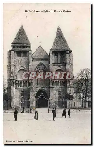 Cartes postales Le Mans Eglise ND de la Couture