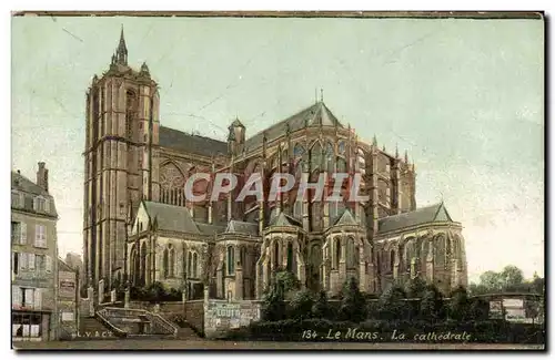 Cartes postales Le Mans La cathedrale