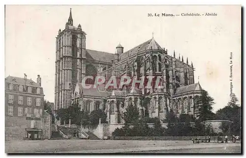 Ansichtskarte AK Le Mans Cathedrale Abside