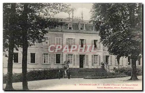 Cartes postales Bourbon Lancy Escalier d honneur du Grand Hotel