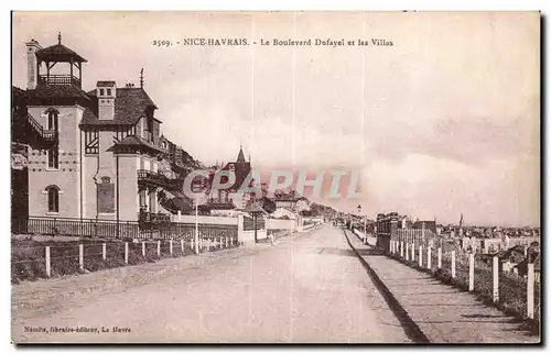 Cartes postales Nice Havrais Le boulevard Dufayel et les villas