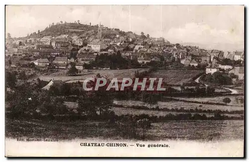 Cartes postales Chateau Chinon Vue generale