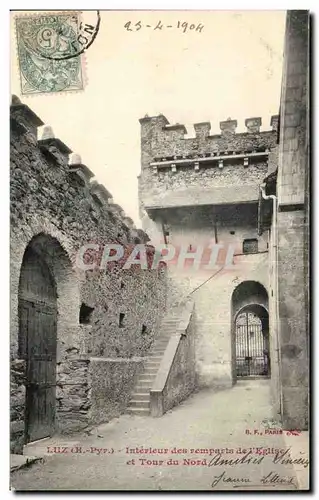 Cartes postales Luz Interieur des remparts de l eglise et tour du Nord