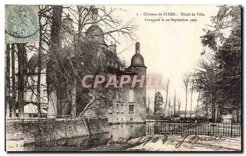 Cartes postales Chateau de Flers Hotel de ville Inaugure le 20 septembre 1902